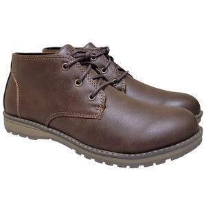 Eastland Men Devin Casual Chukka Boots Size US 8M Dark Brown Faux Leather